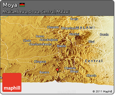 Physical Panoramic Map of Moya
