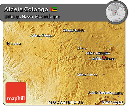 Physical 3D Map of Aldeia Colongo