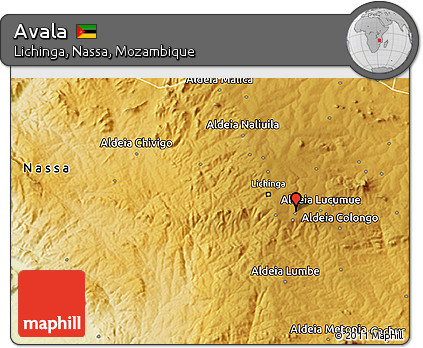 Physical 3D Map of Avala