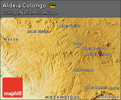 Physical 3D Map of Aldeia Colongo