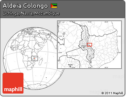 Blank Location Map of Aldeia Colongo