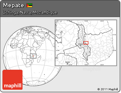 Blank Location Map of Mepate