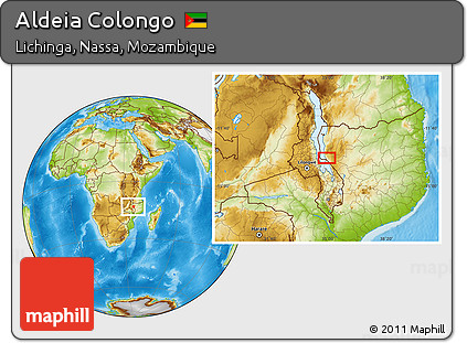Physical Location Map of Aldeia Colongo