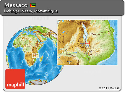 Physical Location Map of Messaco