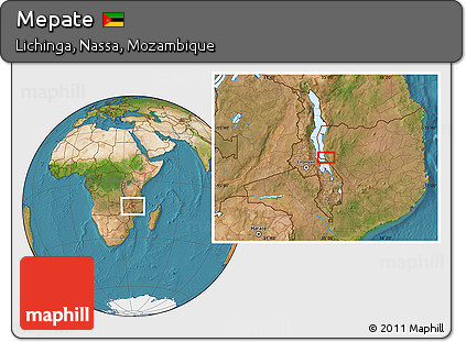 Satellite Location Map of Mepate