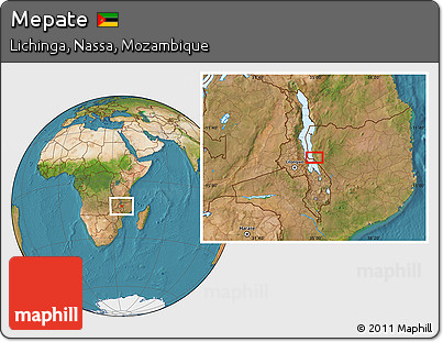Satellite Location Map of Mepate