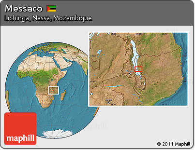 Satellite Location Map of Messaco