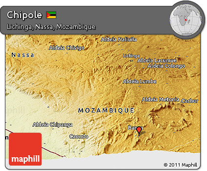 Physical Panoramic Map of Chipole