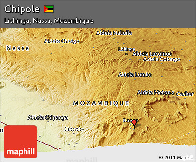 Physical Panoramic Map of Chipole