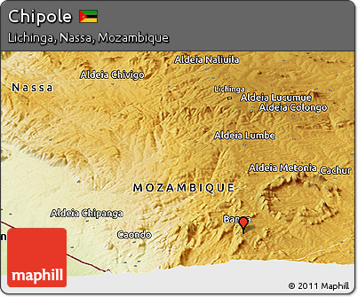 Physical Panoramic Map of Chipole