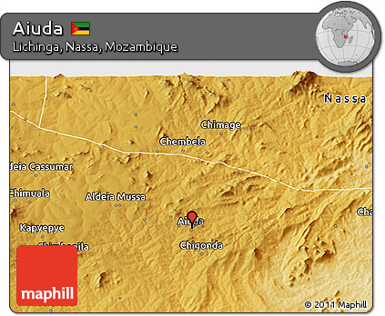 Physical 3D Map of Aiuda