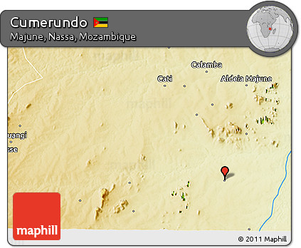 Physical 3D Map of Cumerundo