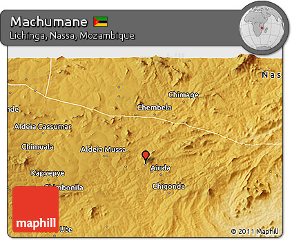 Physical 3D Map of Machumane