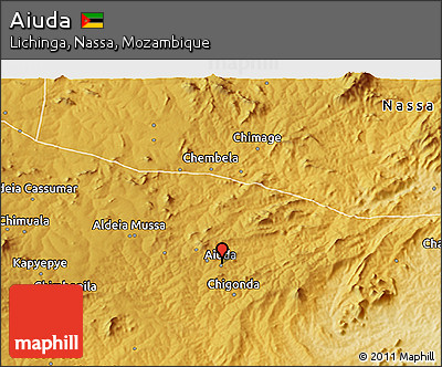 Physical 3D Map of Aiuda