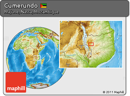 Physical Location Map of Cumerundo