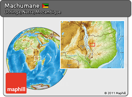Physical Location Map of Machumane