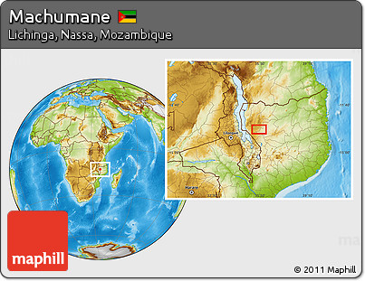 Physical Location Map of Machumane
