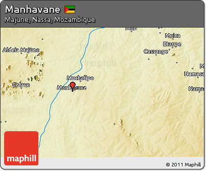 Physical 3D Map of Manhavane