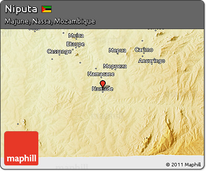 Physical 3D Map of Niputa