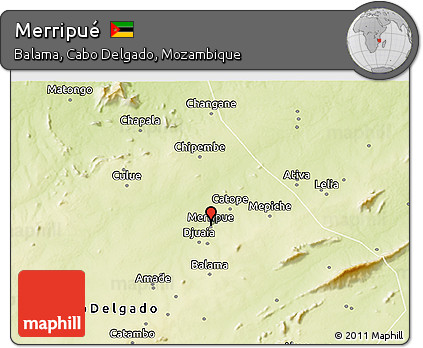 Physical 3D Map of Merripué