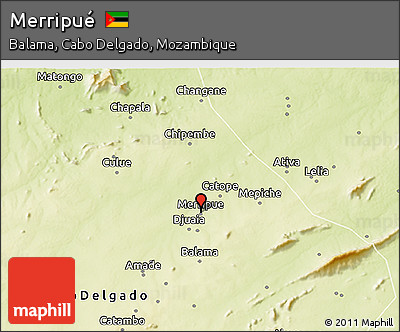 Physical 3D Map of Merripué