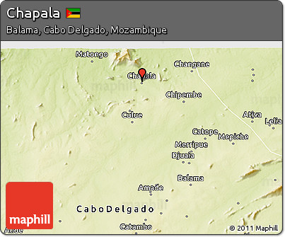 Physical 3D Map of Chapala