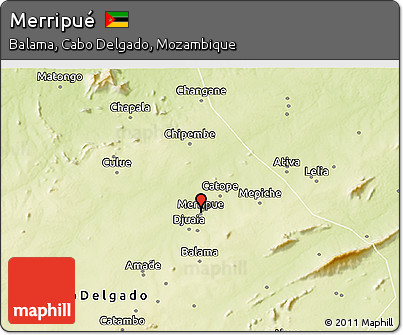 Physical 3D Map of Merripué