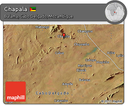 Satellite 3D Map of Chapala