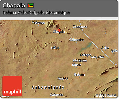 Satellite 3D Map of Chapala