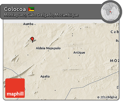 Shaded Relief 3D Map of Colocoa