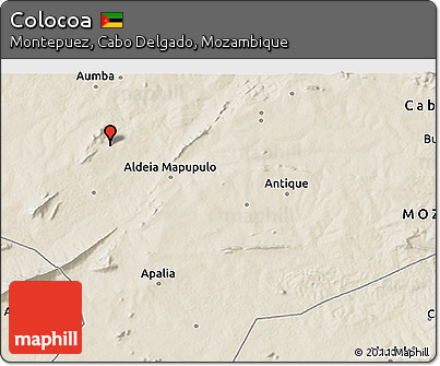 Shaded Relief 3D Map of Colocoa