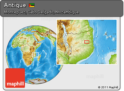 Physical Location Map of Antique