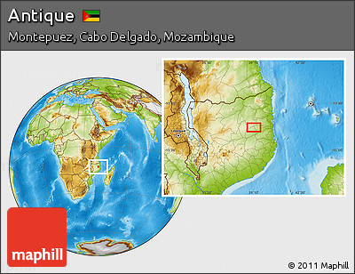 Physical Location Map of Antique