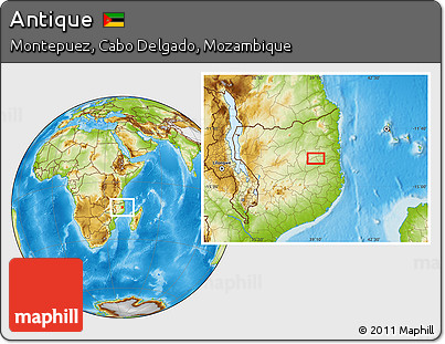 Physical Location Map of Antique