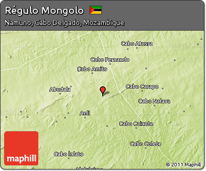 Physical Map of Régulo Mongolo