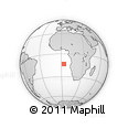 Outline Map of the Area around 13° 24' 15" S, 3° 28' 30" E, rectangular outline