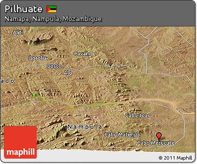 Satellite Panoramic Map of Pilhuate