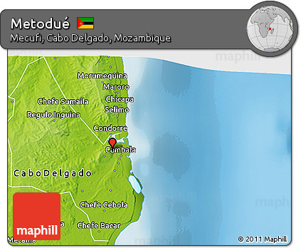 Physical 3D Map of Metodué