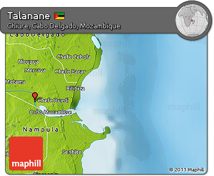 Physical 3D Map of Talanane
