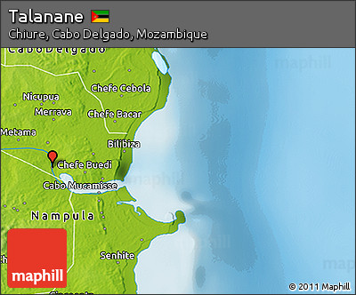 Physical 3D Map of Talanane