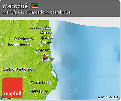 Physical 3D Map of Metodué