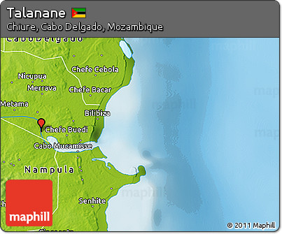 Physical 3D Map of Talanane