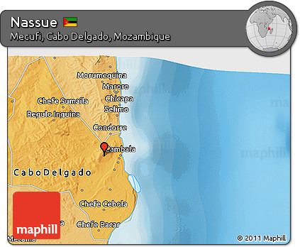 Political 3D Map of Nassue