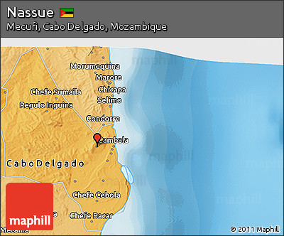 Political 3D Map of Nassue