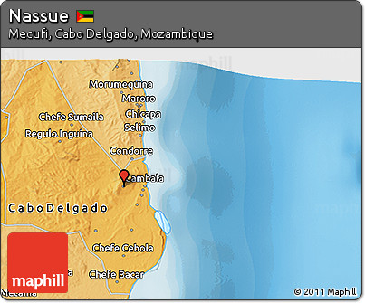 Political 3D Map of Nassue