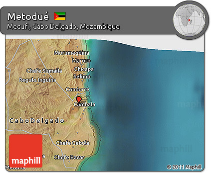 Satellite 3D Map of Metodué