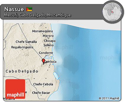 Shaded Relief 3D Map of Nassue