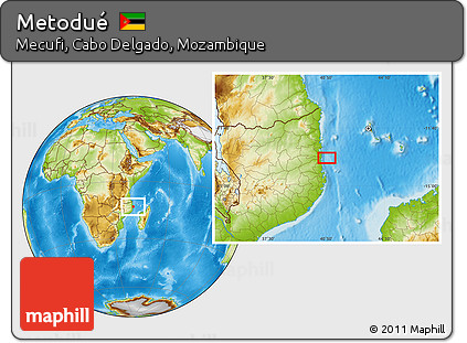 Physical Location Map of Metodué