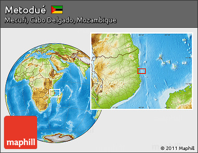 Physical Location Map of Metodué
