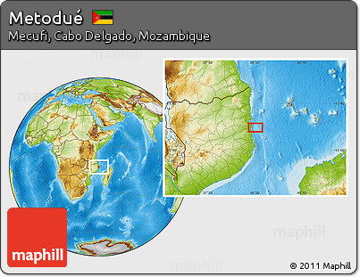 Physical Location Map of Metodué
